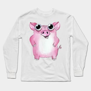 Pink Pig Long Sleeve T-Shirt